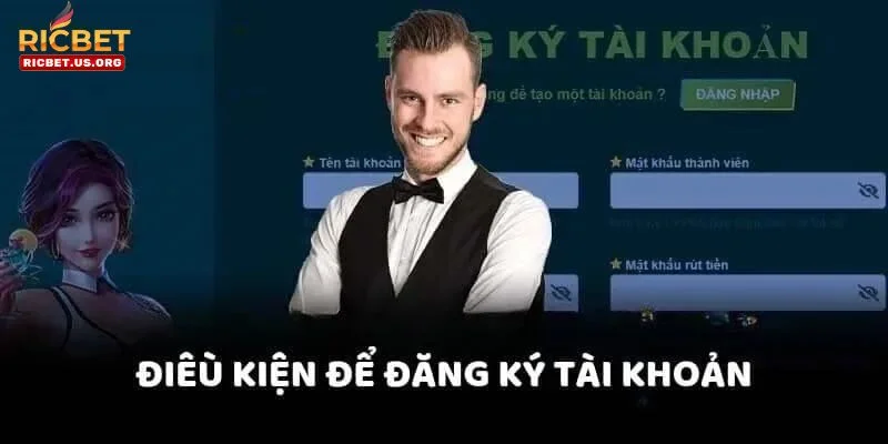 Các bước đăng ký tài khoản chơi rất nhanh gọn.